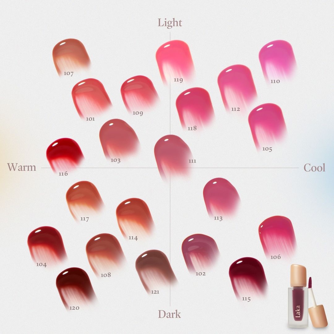 韓國 Laka Fruit Glam Tint 果汁水光唇釉 - 121 Ash Nut