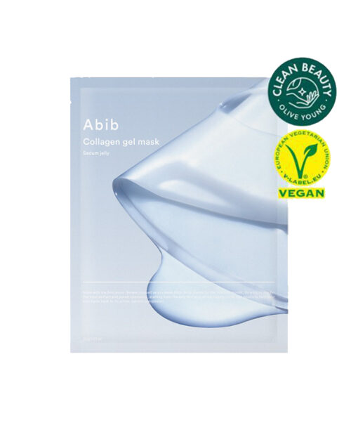 韓國 Abib Collagen Gel Mask Sedum Jelly 純素膠原蛋白水分草保濕緊緻💙果凍面膜 一盒10片