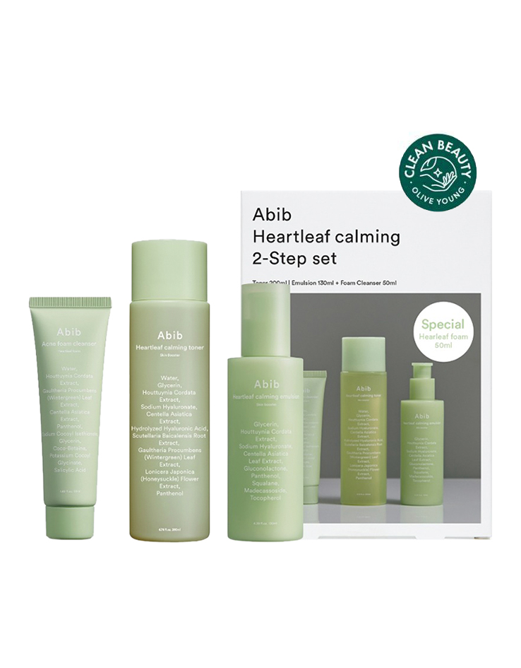 韓國 Abib Heartleaf Calming 2-Step Set 魚腥草2步鎮靜 3件優惠套裝