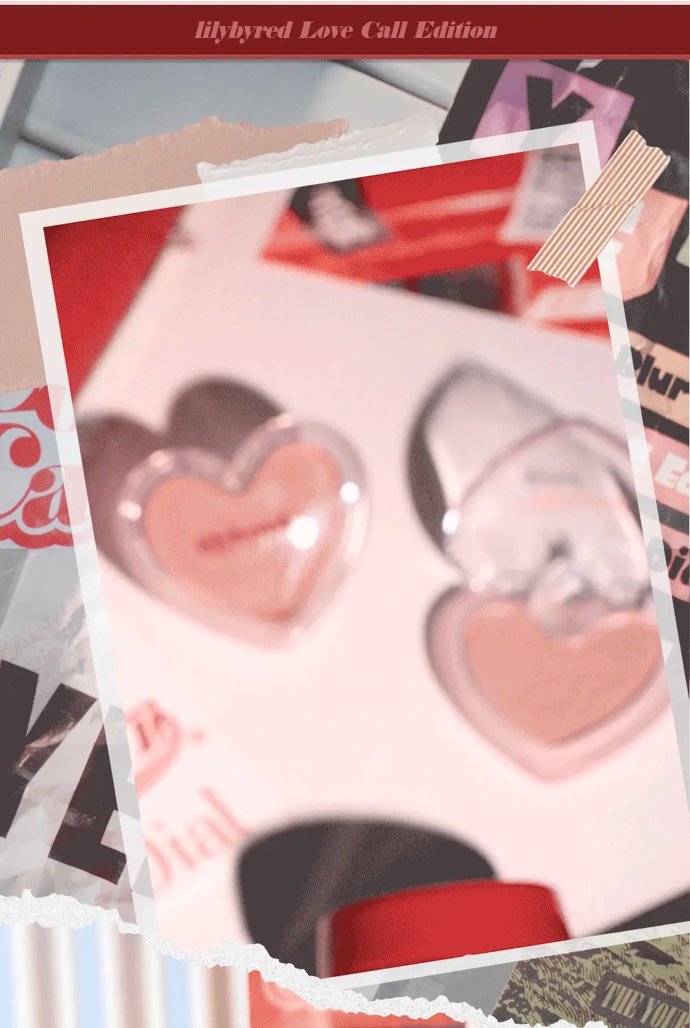 最新色入!韓國 Lilybyred Love Beam Blur Cheek ♥ 單色心形胭脂 #Love Call 系列- 5色選擇