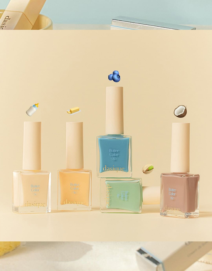 韓國 dasique Syrup Nail Color 🧈 #Butter Cream Collection 糖漿指甲油 – 5色選擇