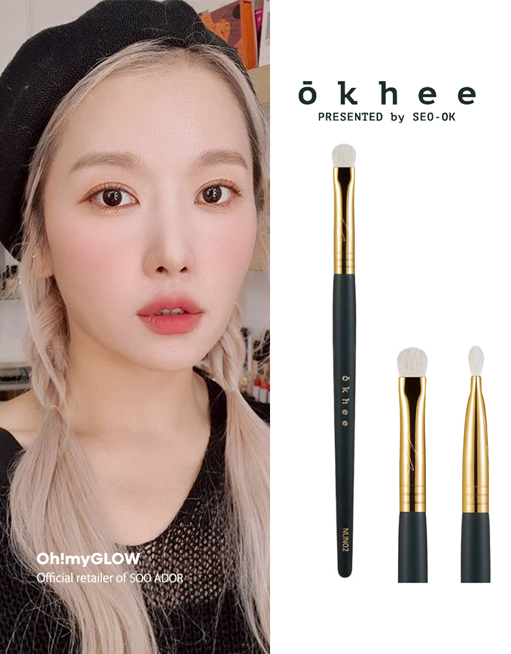 韓國少女時代御用化妝師Seo Ok 徐玉老師同款 okhee Point Eyeshadow Brush 專業細節眼影掃 #NUN02