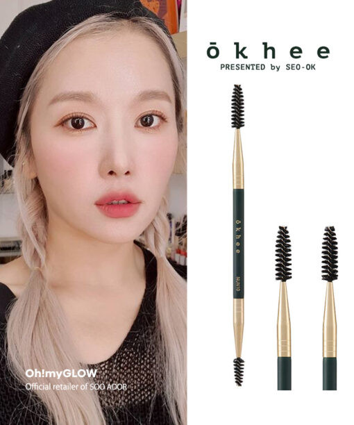 韓國少女時代御用化妝師Seo Ok 徐玉老師同款 okhee Dual Spoolie Brush 專業雙頭睫毛眉毛刷 #NUN10