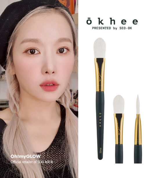 韓國少女時代御用化妝師Seo Ok 徐玉老師同款 okhee Spot Powder Brush 專業定妝散粉掃 #PIV02