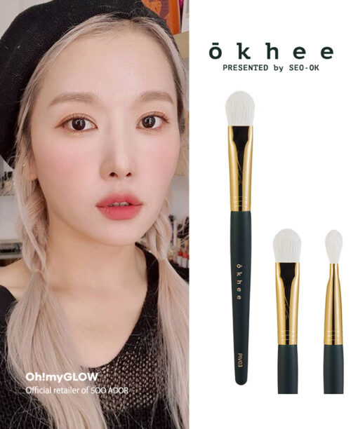 韓國少女時代御用化妝師Seo Ok 徐玉老師同款 okhee Detail Powder Brush 專業精細定妝散粉掃 #PIV03