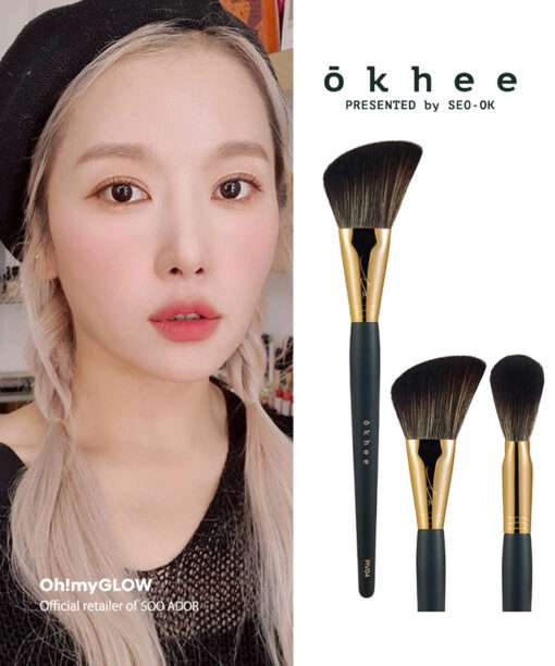 韓國少女時代御用化妝師Seo Ok 徐玉老師同款 okhee Face Powder Brush 專業斜角定妝散粉掃 #PIV04