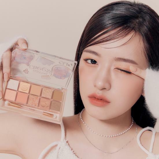 韓國熱搶CLIO Pro Eye Palette (Koshort In Seoul貓貓系列) 10色眼影盤 - #19 Napping Cheese