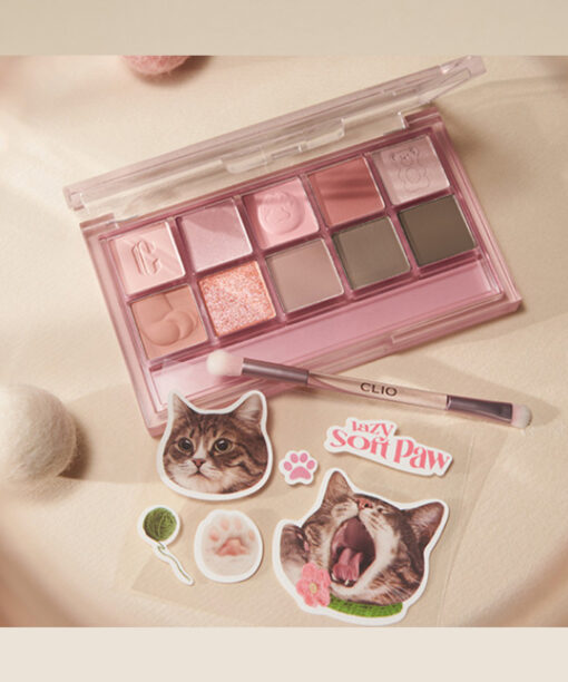 韓國熱搶CLIO Pro Eye Palette (Koshort In Seoul貓貓系列) 10色眼影盤 - #20 Lazy Soft Paw