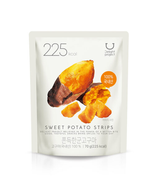 〖韓國 Olive Young 熱賣低卡零食〗Delight Project Crispy Chips 低卡低熱量果乾 #Sweet Potato Strips 番薯乾