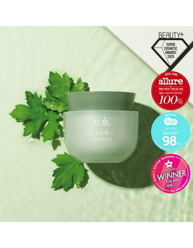 韓國 Hanyul 韓律 Pure Artemisia Calming Water Cream 純淨艾草舒緩高效保濕水凝膠面霜 - 50ml