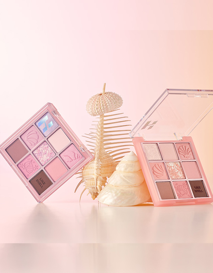 韓國 Holika Holika #Like Shell My Fave Mood Eye Palette 珍珠貝殼系列🐚9色眼影盤 - 2色調選擇