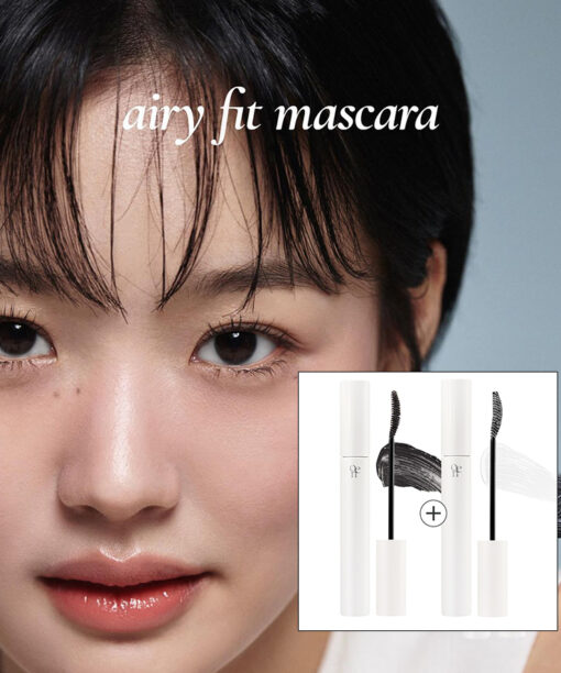 韓國 oenir Airy Fit Mascara Fixer 自然超輕盈持久空氣感纖長捲翹睫毛膏 1＋1 優惠組合（可自選色號）