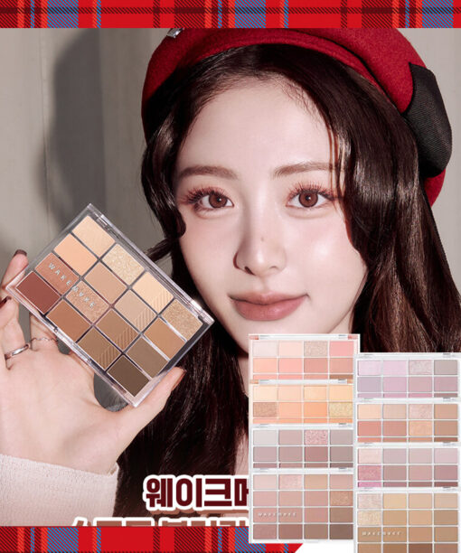 [New! FW23 🤎 London Brown Edition] 韓國 WakeMake [23AD最新版] Soft Blurring Eye Palette 16色眼影盤 (#01-12) - 12款色調選擇