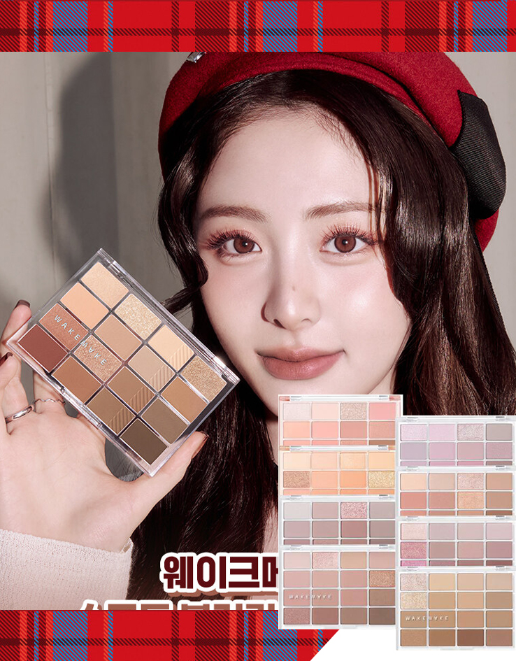 [New! FW23 🤎 London Brown Edition] 韓國 WakeMake [23AD最新版] Soft Blurring Eye Palette 16色眼影盤 (#01-12) - 12款色調選擇