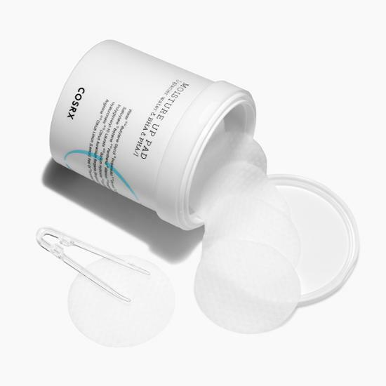 韓國 COSRX One Step Moisture Up Pad 一步💙 藍色BHA保濕溫和清潔毛孔理膚棉片 – 70 Pads