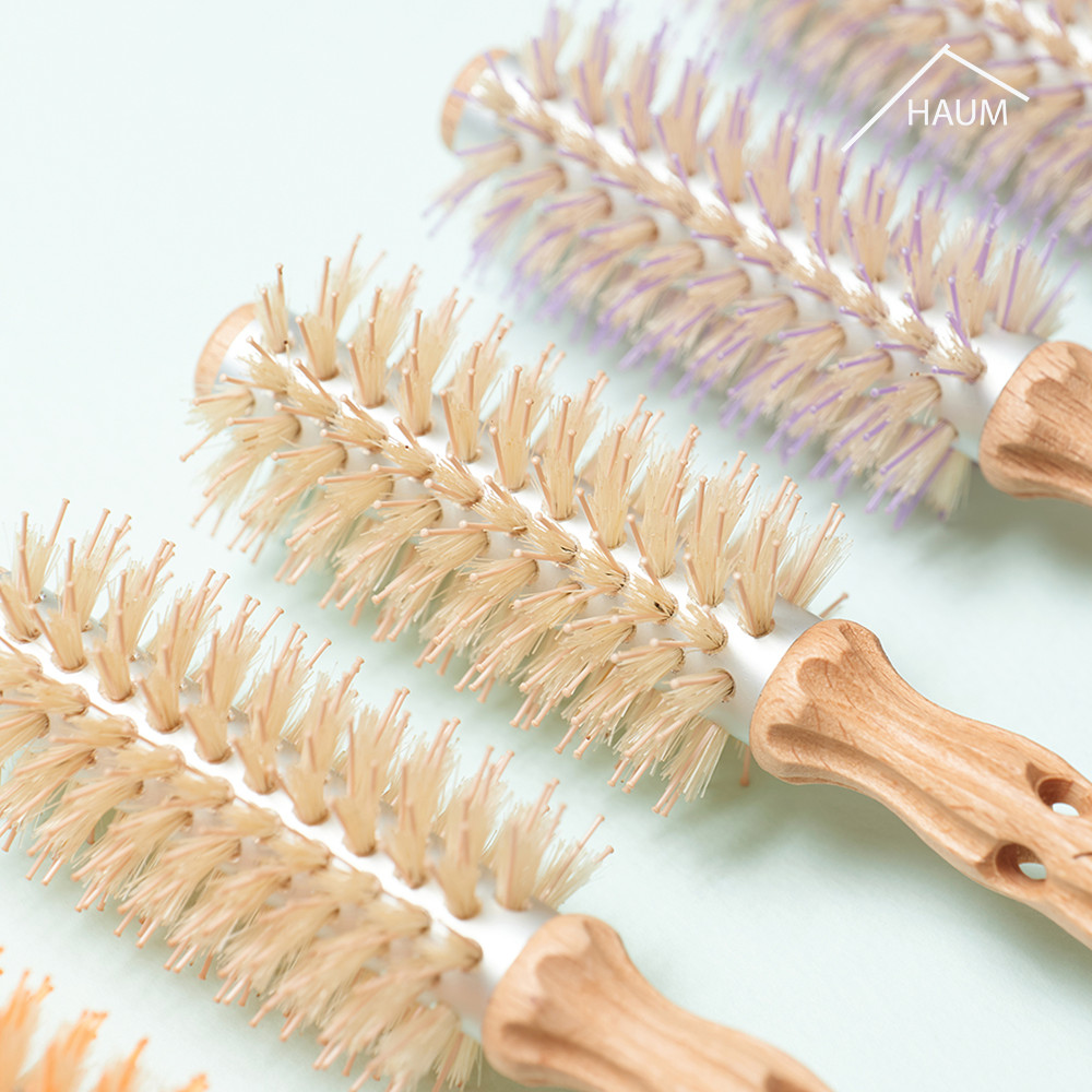 韓國 HAUM Bangs Roll Brush 34mm空氣瀏海造型豬鬃圓梳 - 4色選擇 韓國 HAUM Bangs Roll Brush 34mm空氣瀏海造型豬鬃圓梳 - 4色選擇
