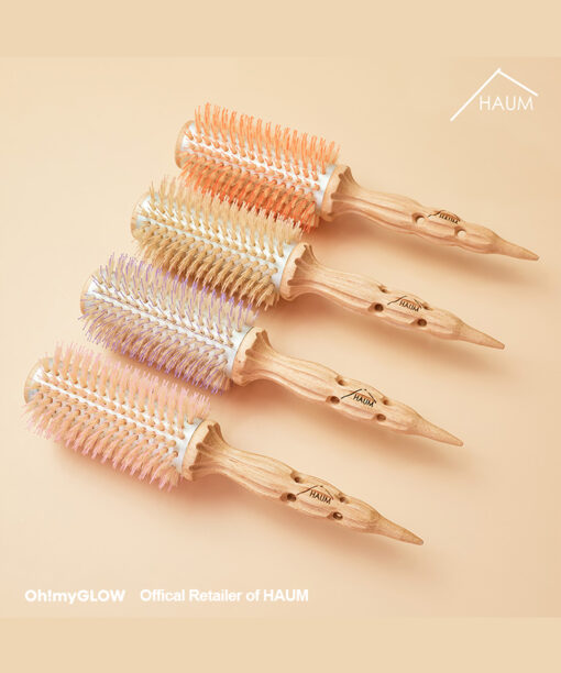 韓國 HAUM Big Roll Brush 30mm捲髮豬鬃圓梳 - 4色選擇