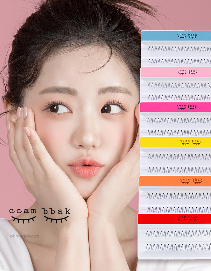 韓國清潭洞化妝師愛用！CCAM BBAK Original Eyelash 分束式假眼睫毛 (8mm - 12mm) - 多款選擇