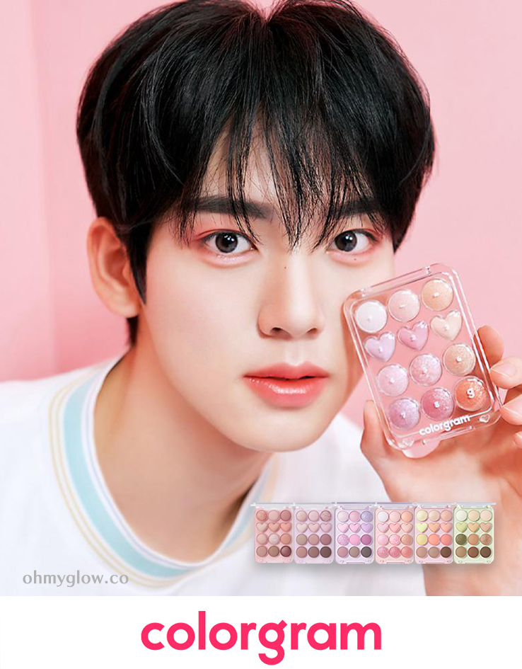 〔最新色入〕韓國 Colorgram X ShuHua 💗 Pin Point Eyeshadow Palette 12色心心計算機眼影盤(#01-06) - 6色調選擇