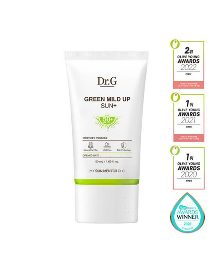 韓國 Dr. G Green Mild Up Sun+ SPF50+ PA++++ 溫和清爽防曬霜 - 50ml