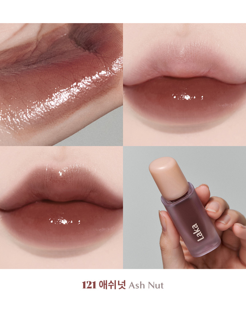 韓國 Laka Fruit Glam Tint 果汁水光唇釉 - 121 Ash Nut