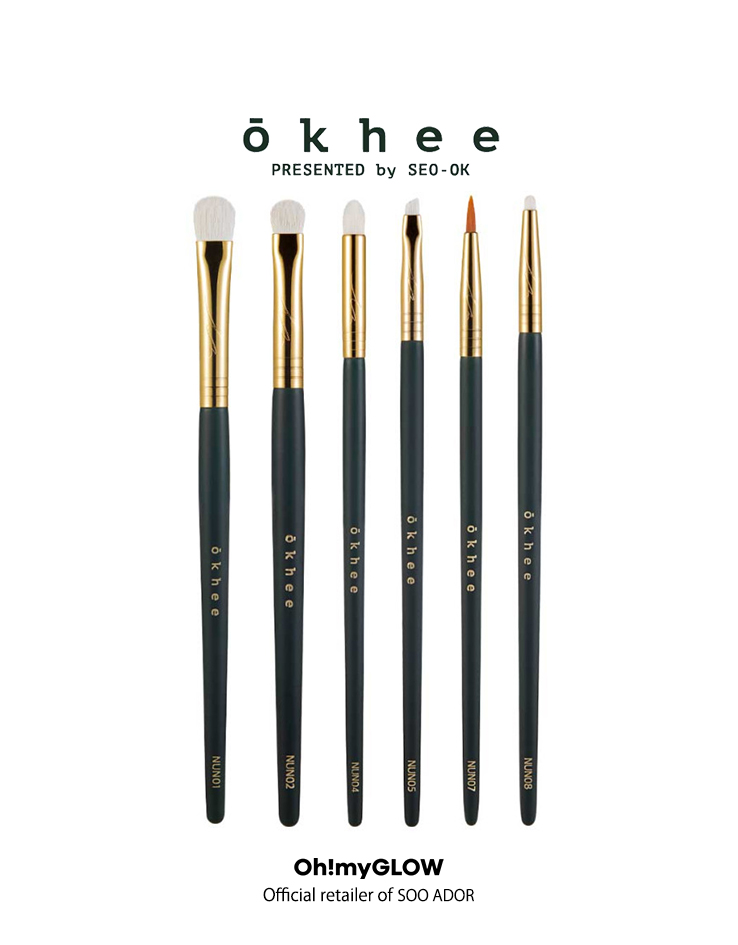 【掃具組合】韓國少時太妍御用化妝師⭐徐玉老師掃具⭐ okhee Basic Eye Brush Set 6件套裝 (nun01, nun02, nun04, nun05, nun07, nun08)