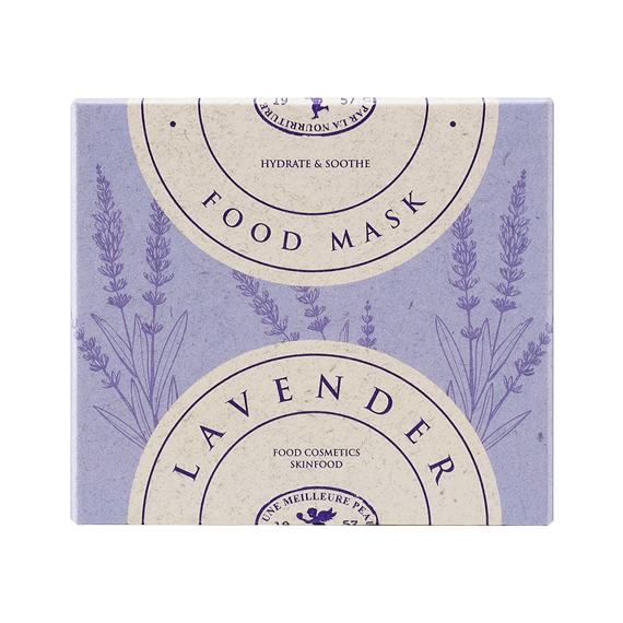 韓國 SkinFood Food Mask Lavender 全草本薰衣草保濕減壓舒敏果凍面膜