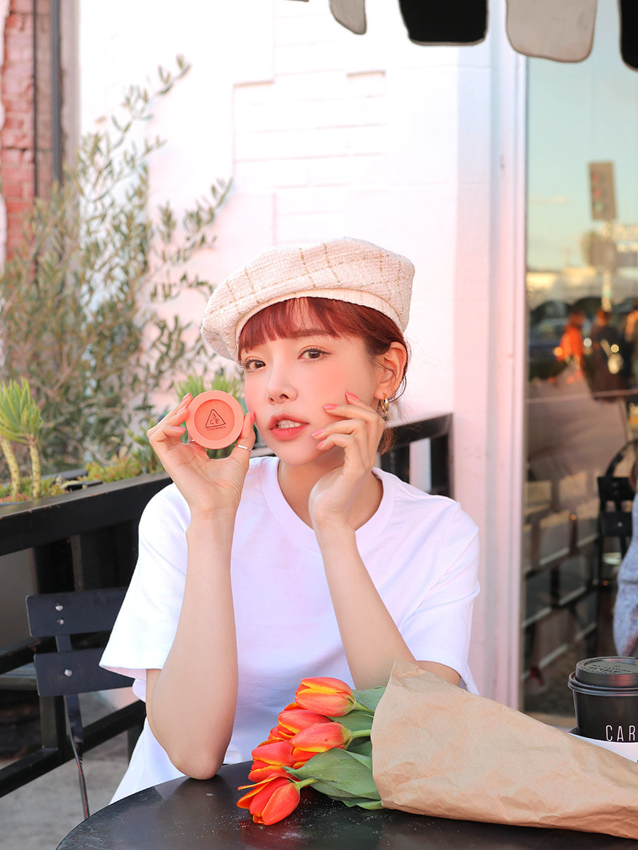 韓國 3CE Mood Recipe Face Blush 柔霧單色胭脂 #Soft Salmon
