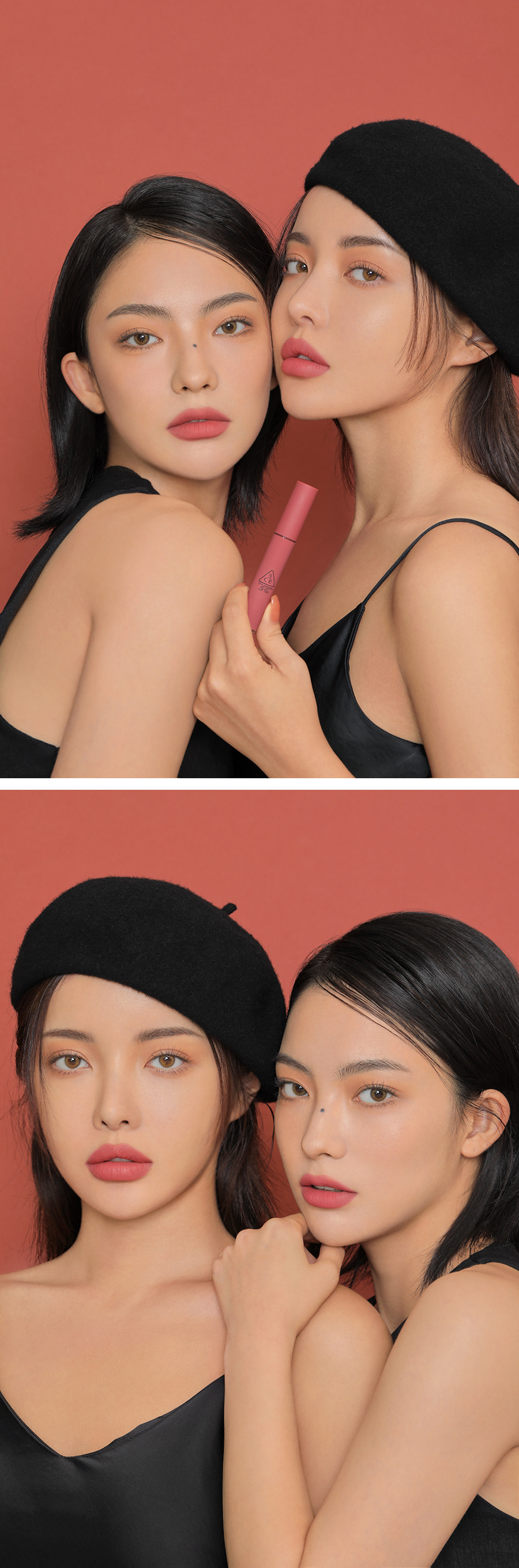韓國 3CE Velvet Lip Tint 絲絨霧面裸色唇釉 - #Cashmere Nude 木質玫瑰