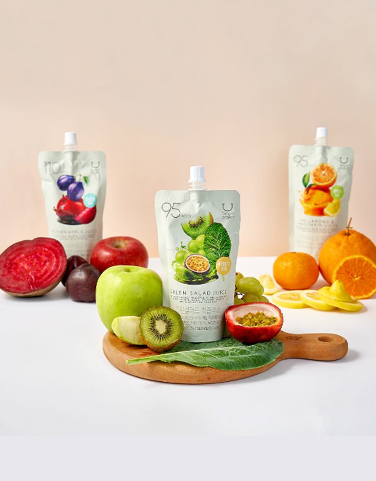 〖韓國 Olive Young 熱賣低卡零食〗Delight Project Juice 健康維C果汁 - 3種味道(Green Salad/Hallabong & Mandarin/Prune Apple)