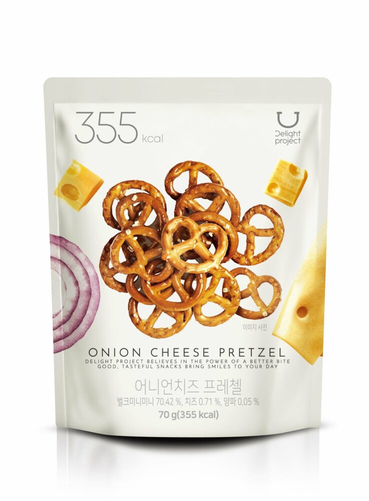 新口味！〖韓國 Olive Young 熱賣低卡零食〗Delight Project Pretzel 低熱量蝴蝶餅乾 - 3款味道(香蒜牛油/洋䓤芝士/Wasabi)