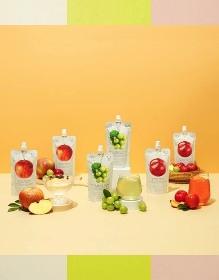 〖韓國 Olive Young 熱賣低卡零食〗Delight Project Water Jelly 低熱量果汁蒟蒻啫喱 - 3款味道(蘋果/葡萄/布冧李)