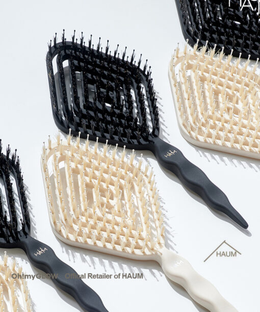 告別扁塌頭～韓國 HAUM Volume Cushion Brush 空氣感蓬鬆髮型豬鬃毛梳 - 2色選擇