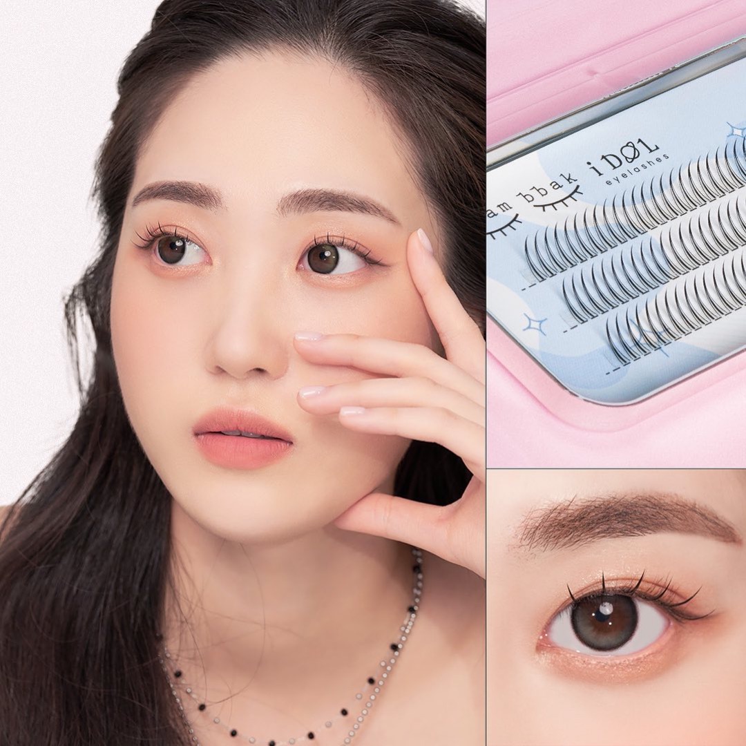 新款女團睫毛～韓國清潭洞化妝師愛用！CCAM BBAK I-DOL Lash W Type/A Type 女團妝分束式W型/A型假眼睫毛 (9+10+11mm Mix)