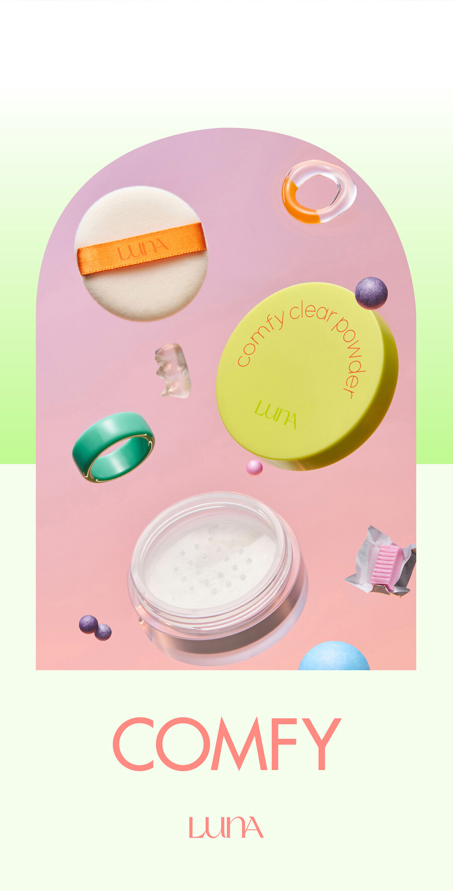 韓國 Luna Comfy Clear Power 納米級輕透定妝散粉