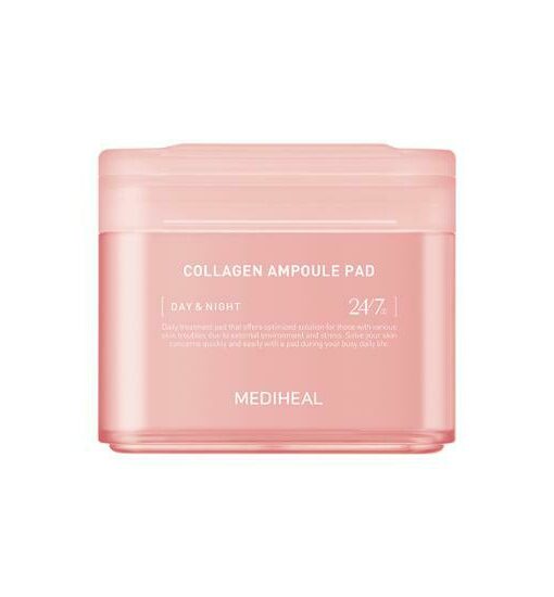 韓國得奬棉片 MEDIHEAL Collagen Ampoule Pad 膠原蛋白安瓶護膚棉片 - 100片