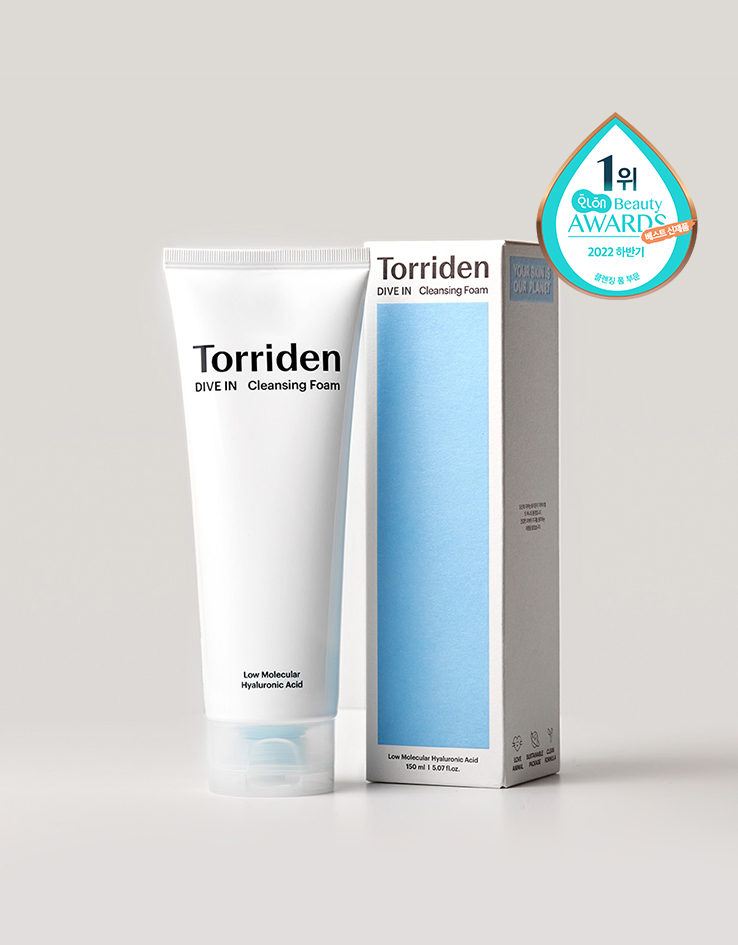 韓國 Torriden DIVE IN Low Molecular Hyaluronic Acid Cleansing Foam 低分子透明質酸弱酸性洗面奶 - 150ml