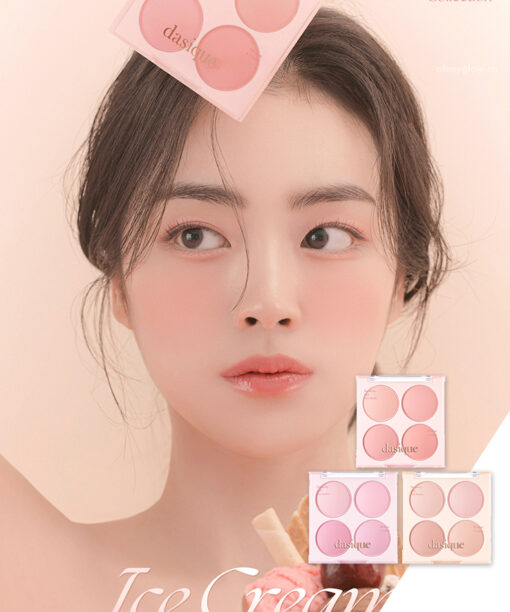 韓國 🍨雪糕系列🍦dasique Blending Mood Cheek #𝓲𝓬𝓮 𝓬𝓻𝓮𝓪𝓶 4色胭脂盤 (#07-#09) - 3色選擇