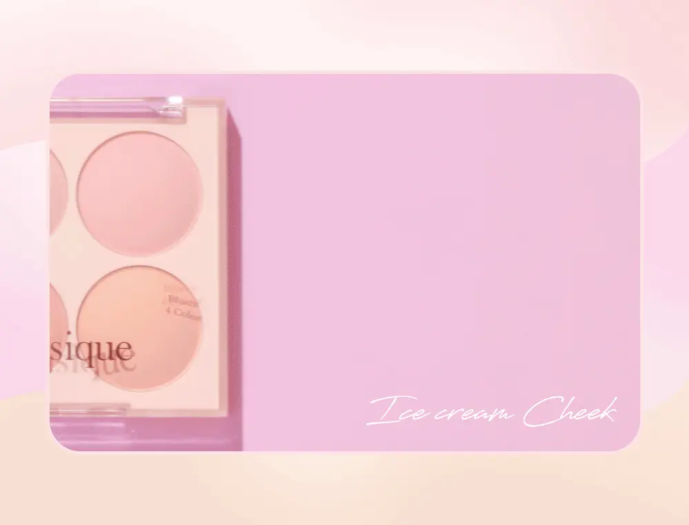 韓國 🍨雪糕系列🍦dasique Blending Mood Cheek #𝓲𝓬𝓮 𝓬𝓻𝓮𝓪𝓶 4色胭脂盤 (#07-#09) - 3色選擇