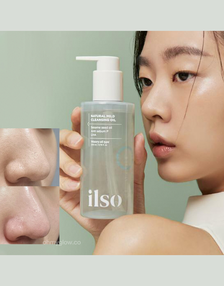 韓國 ilso Natural Mild Cleansing Oil 天然溫和溶黑頭清毛孔卸妝油 - 200ml