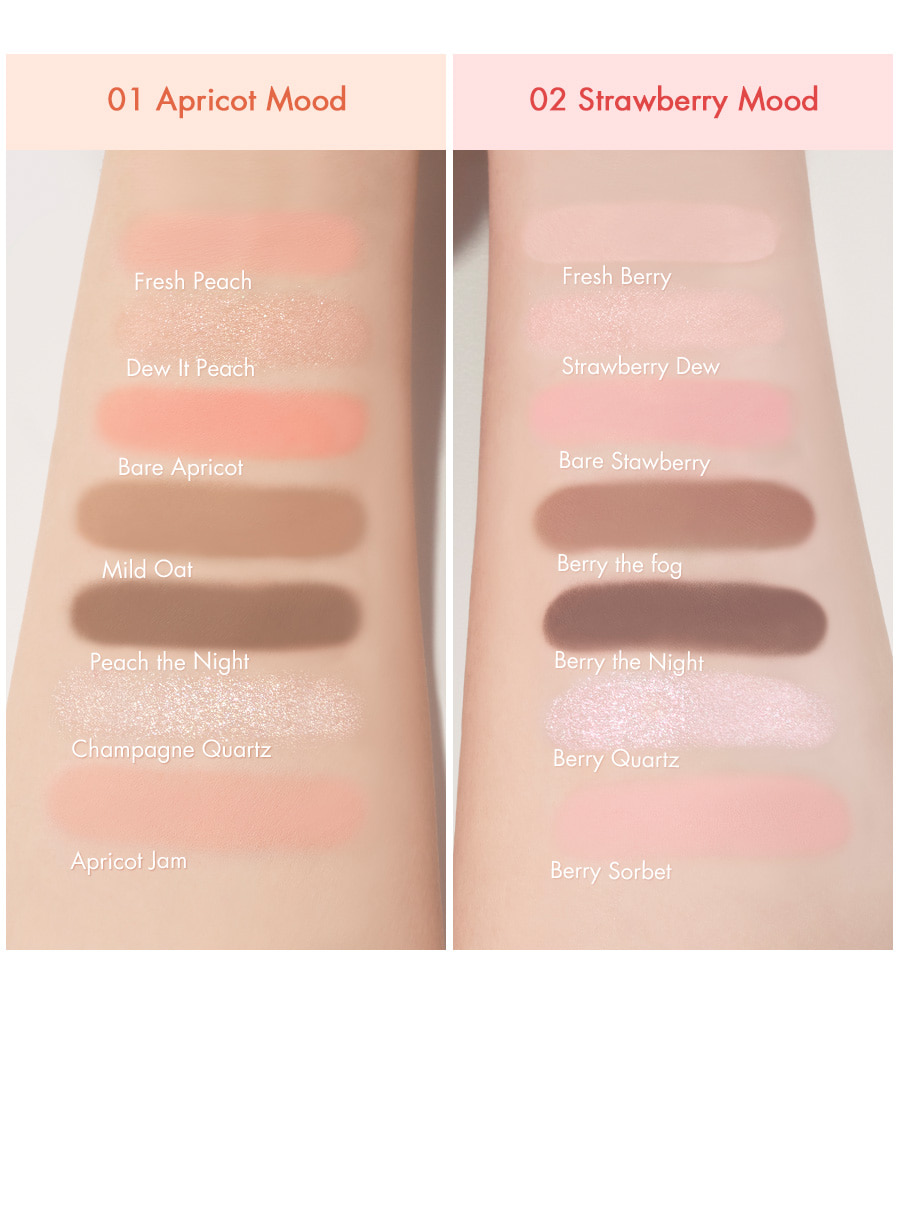 韓國 romand Bare Layer Palette - 6色綜合眼影盤