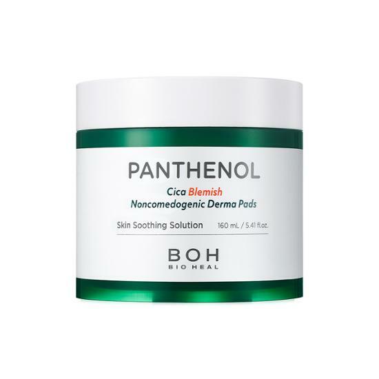 痘敏肌/油敏瑕疵肌～改善黑頭痘痘！Bio Heal BOH Panthenol Cica Blemish Noncomedogenic Derma Pad 泛醇鎮靜淨肌爽膚棉片 - 90片裝