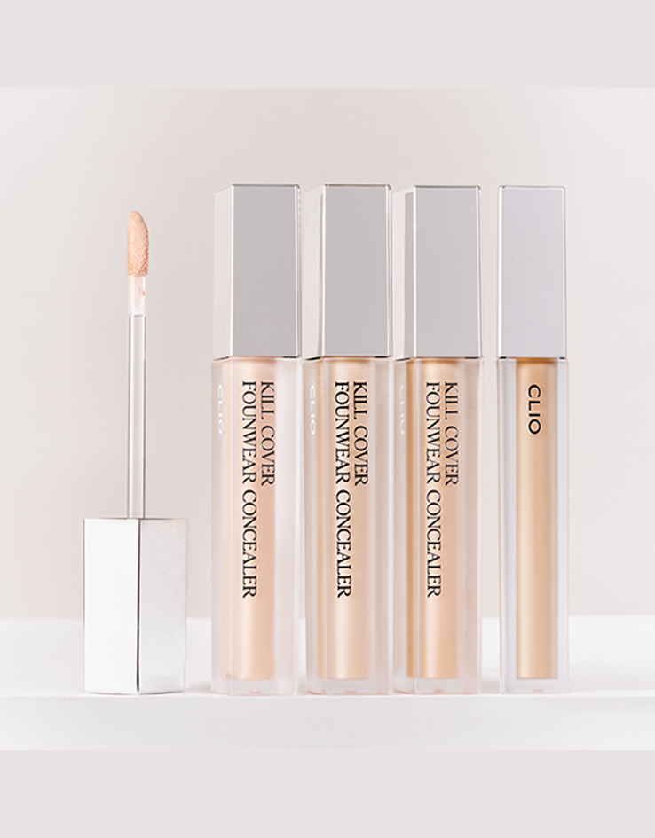 韓國 Clio Kill Cover Founwear Foundation Concealer 輕盈柔霧零瑕持久遮瑕液 - 3色選擇