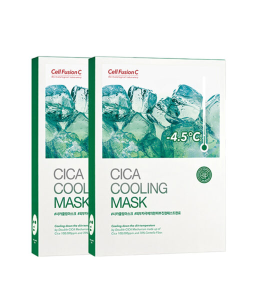 韓國 Cell Fusion C Cica Cooling Mask 積雪草舒緩冰感降溫保濕面膜 5片裝