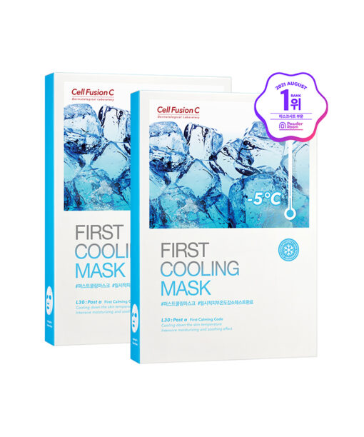 韓國 Cell Fusion C First Cooling Mask 舒緩冰感降溫保濕面膜 5片裝