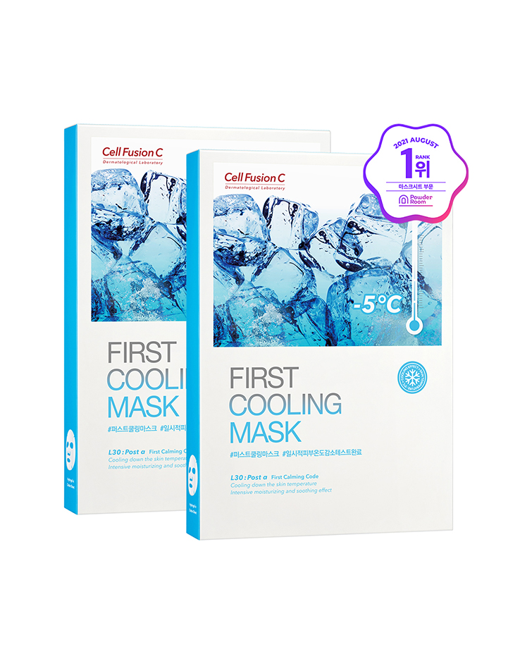 韓國 Cell Fusion C First Cooling Mask 舒緩冰感降溫保濕面膜 5片裝