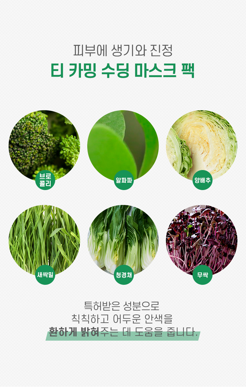 韓國 Natural Base T Calming Soothing Mask Pack 有機茶樹積雪草鎮靜面膜 10片裝〔最新包裝〕