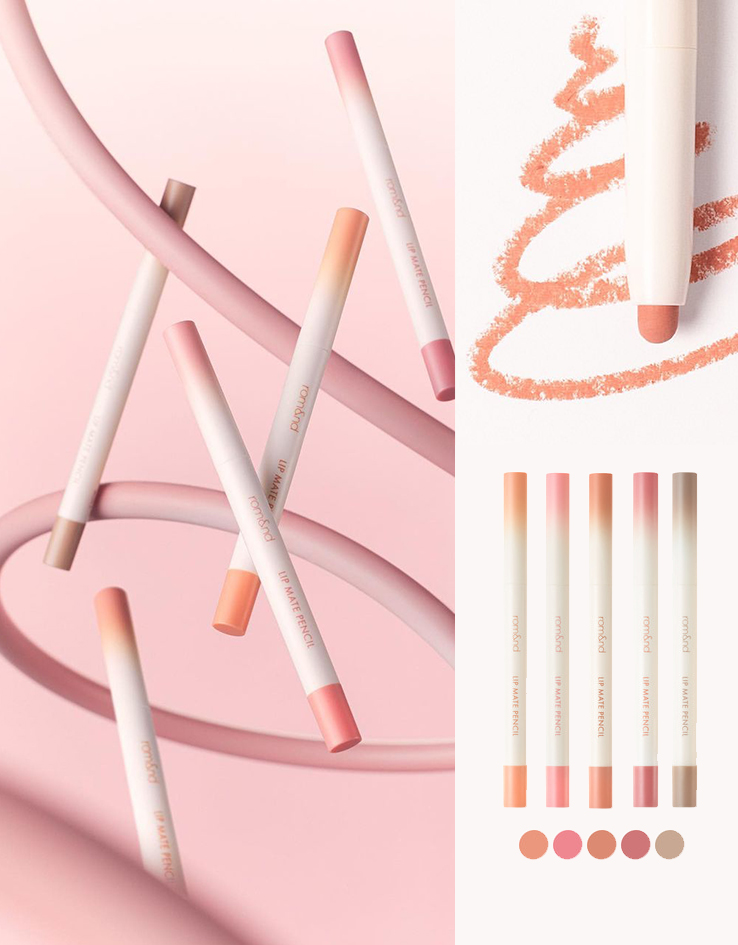 韓國 Romand Lip Mate Pencil #Be Oveer Shade Series 霧面雙頭唇筆連唇掃 - 6色選擇