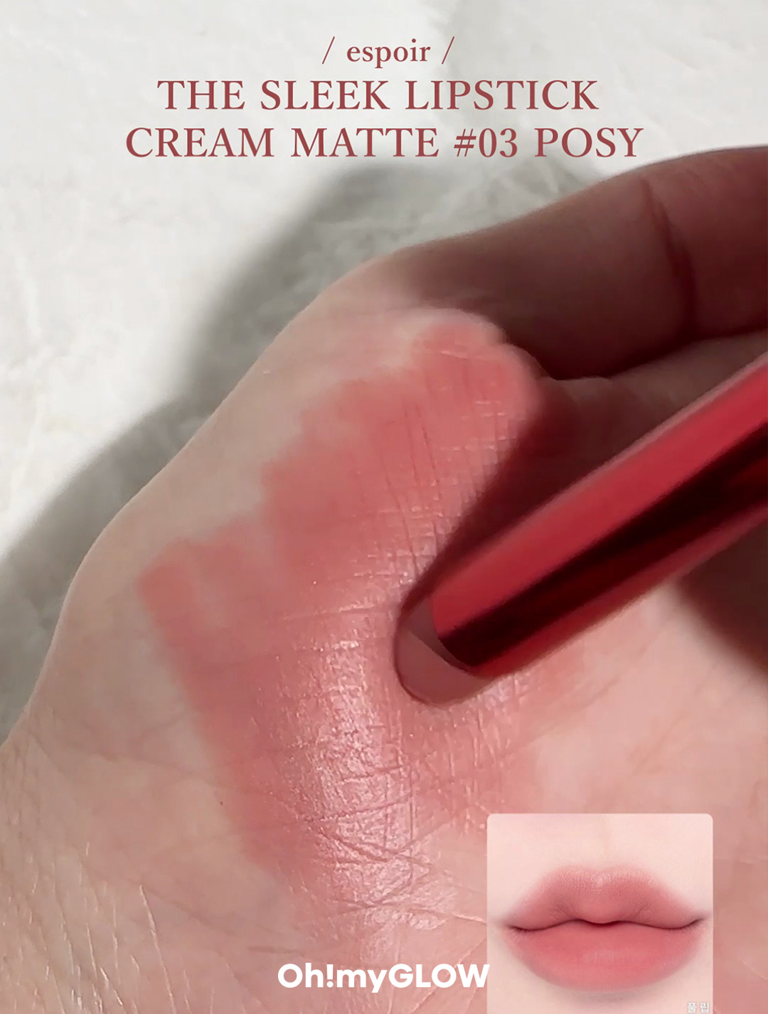 espoir The Sleek Lipstick Cream Matte | 03 Posy ($142)