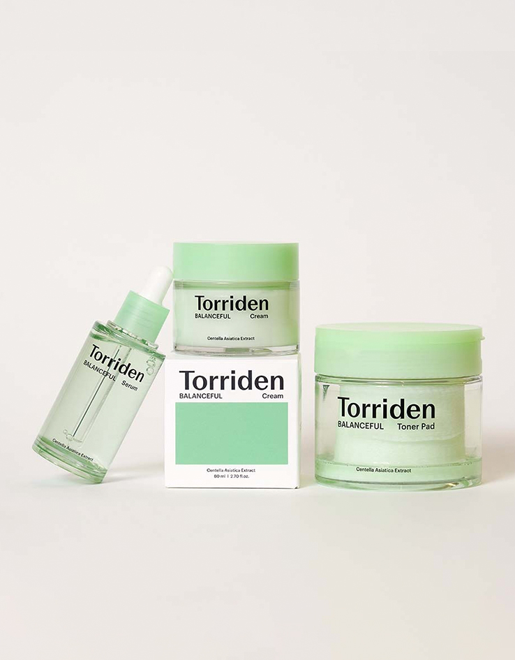 韓國 油肌混油肌～Torriden 💚 Balanceful Cica 專利緩敏積雪草成份精華50ml + 面霜80ml + 爽膚棉片60片